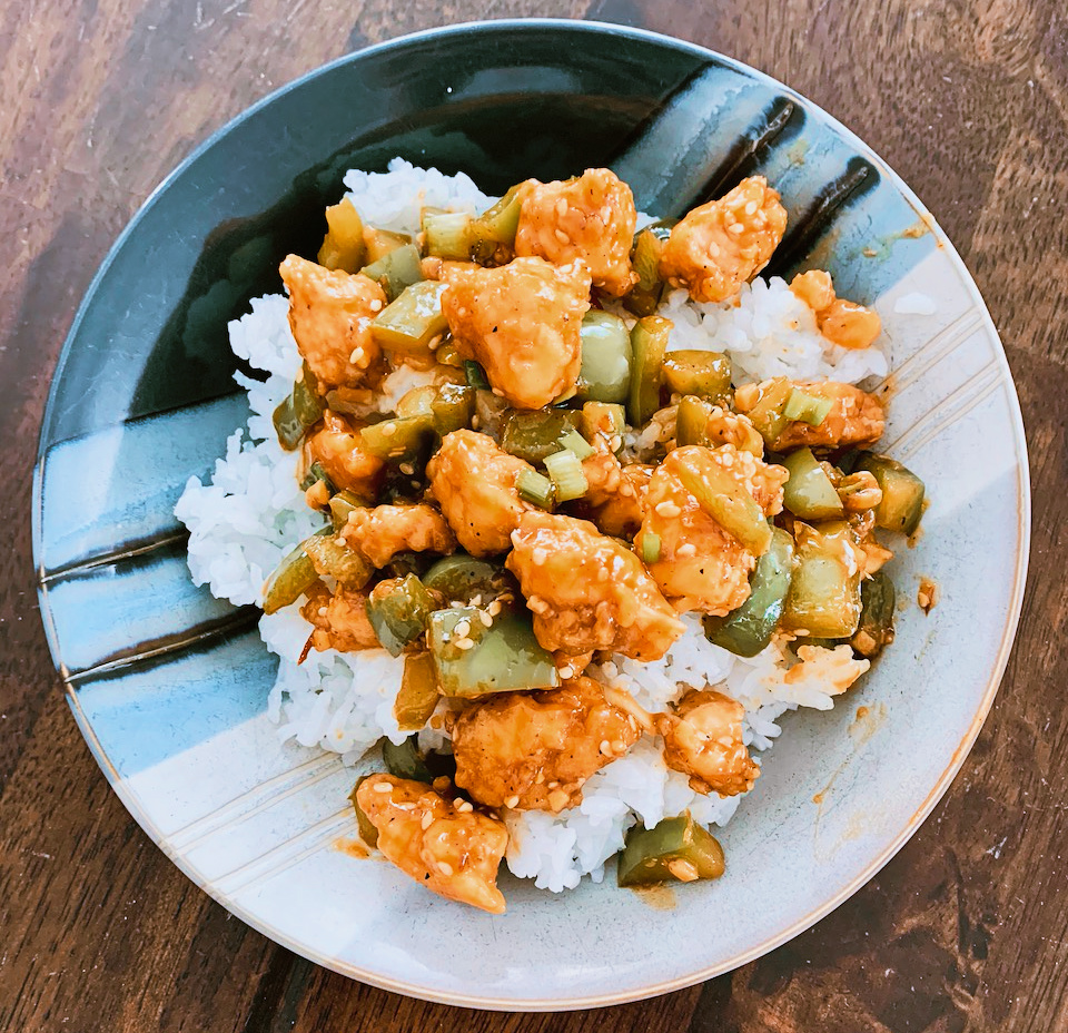 prepared sesame chicken