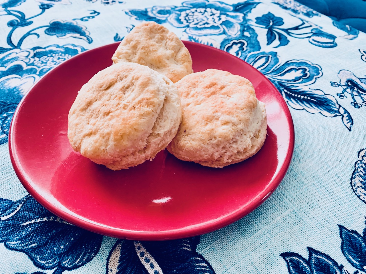 3 Biscuits on a plate