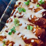 Pan of Red Enchiladas