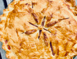 Rustic Strawberry Rhubarb Pie