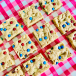 m&m cookie bars