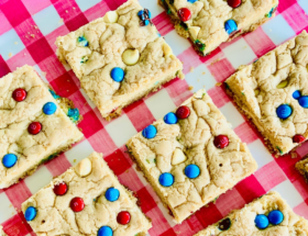 M&M Cookie Bars