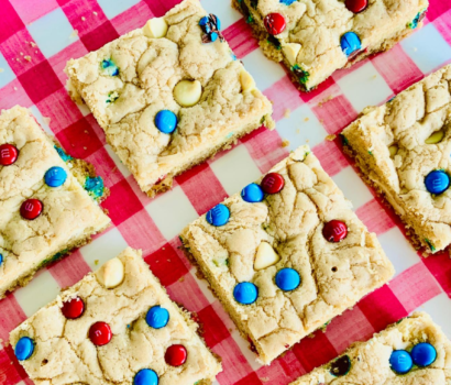 M&M Cookie Bars