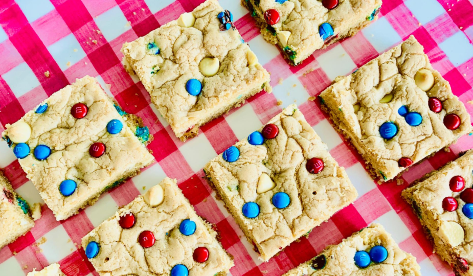 M&M Cookie Bars