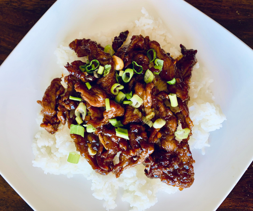 Mongolian Beef and Rice
