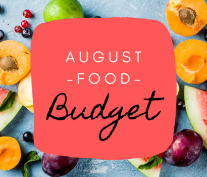 August Food Budget 2020