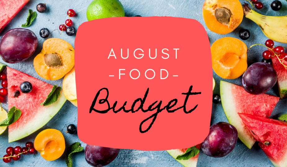 August Food Budget 2020