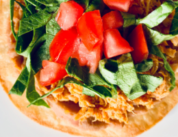 Chicken Tinga Tostada