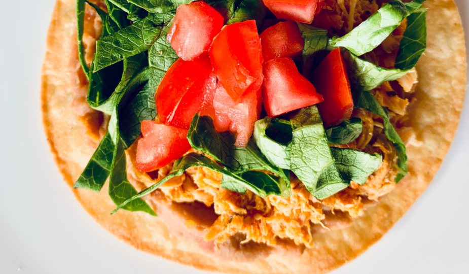 Chicken Tinga Tostada