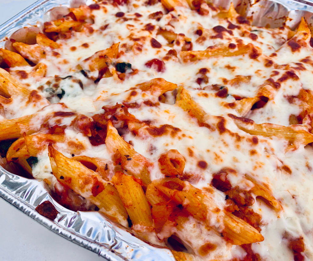 Red Sauce Penne Pasta with cheese