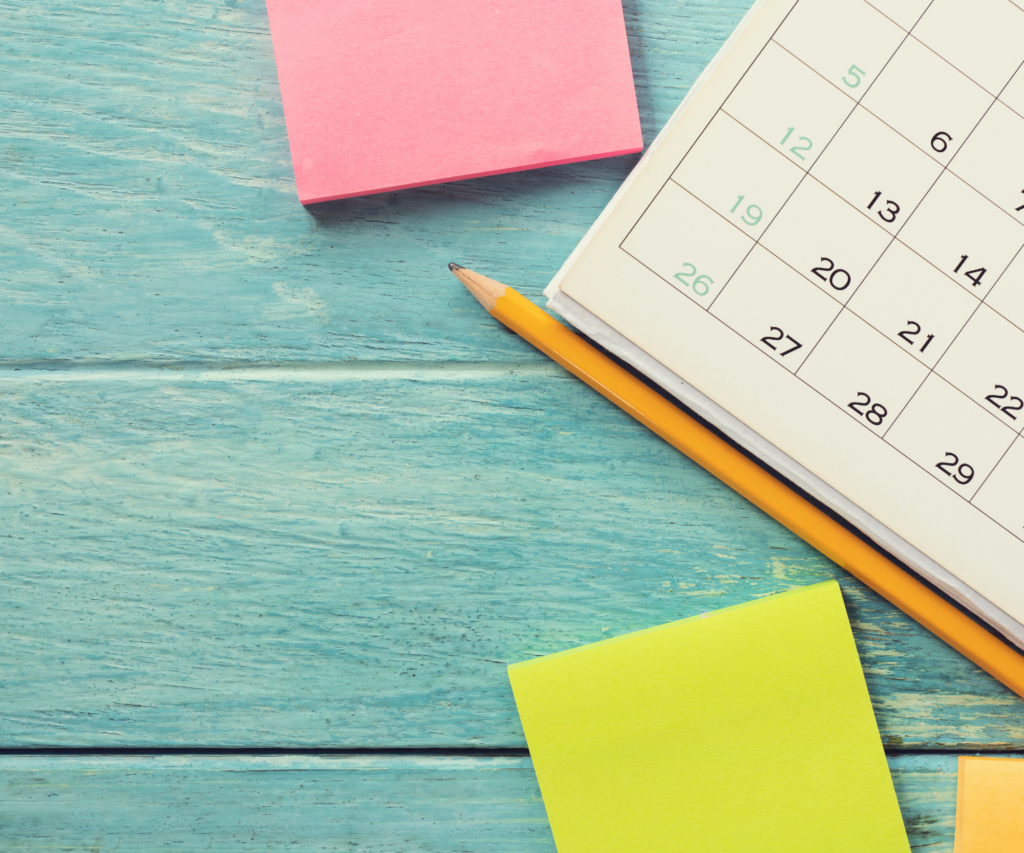 Calendar and planning materials 