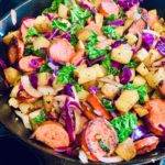 Sausage, Kale, Potato Skillet