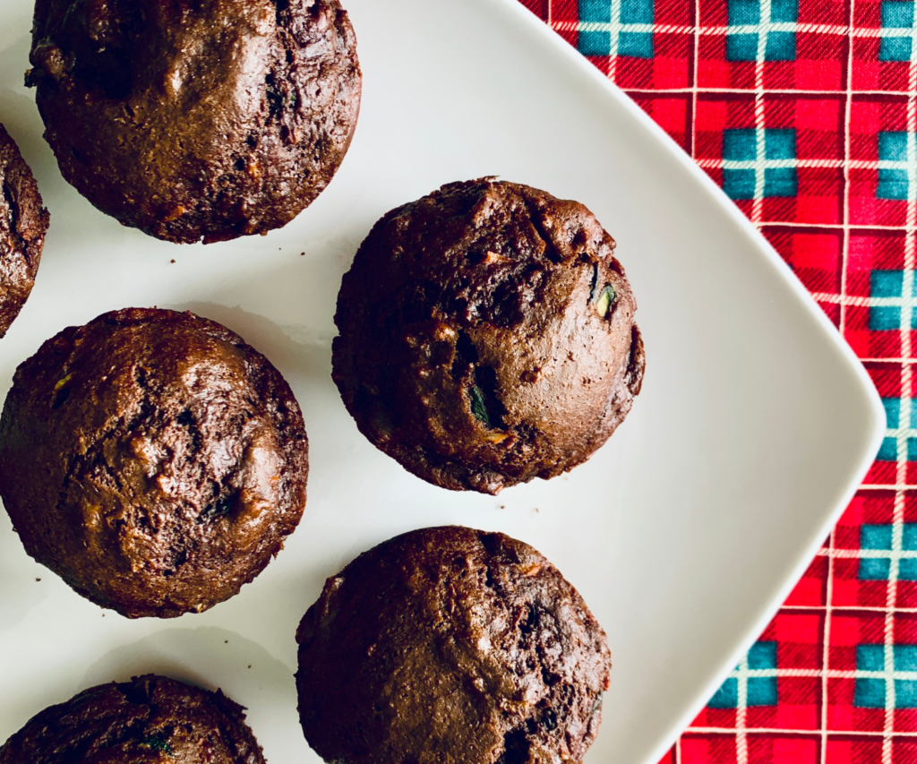Chocolate Zucchini Muffins
