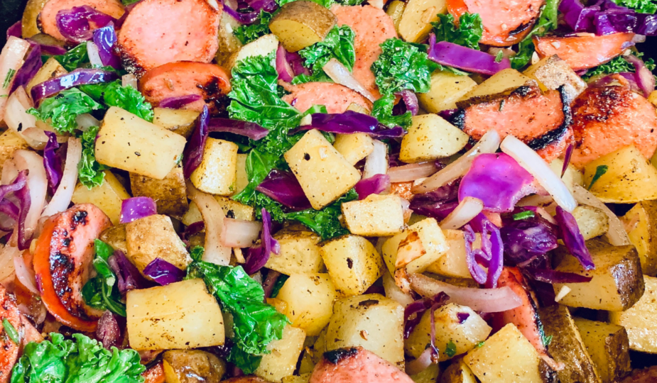 Kielbasa, Kale Potato Skillet