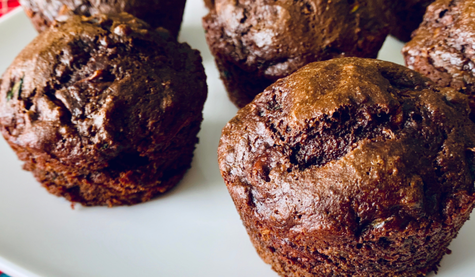 Chocolate Zucchini muffins