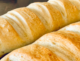 2 loaves of homemade french bread